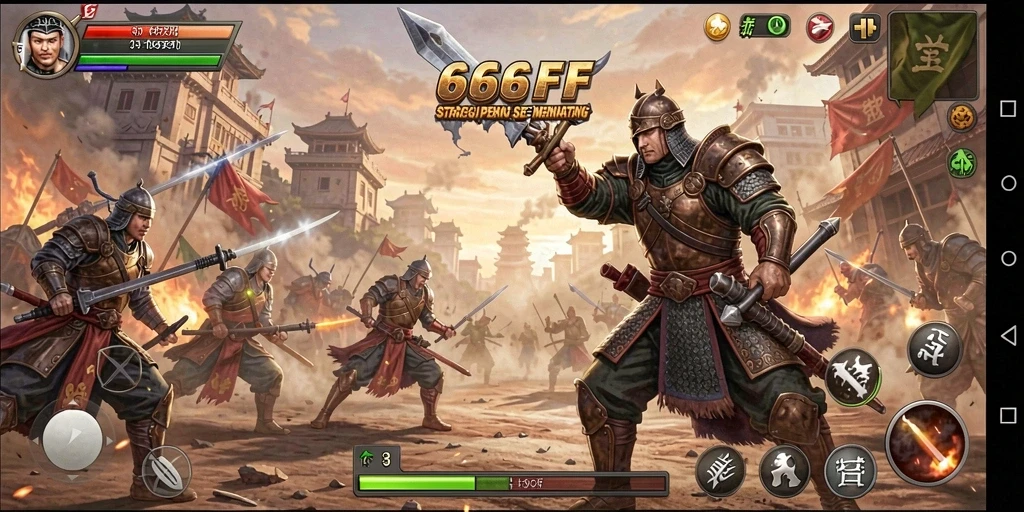 Tampilan gameplay 666FF dengan pertempuran strategis yang mendebarkan.
