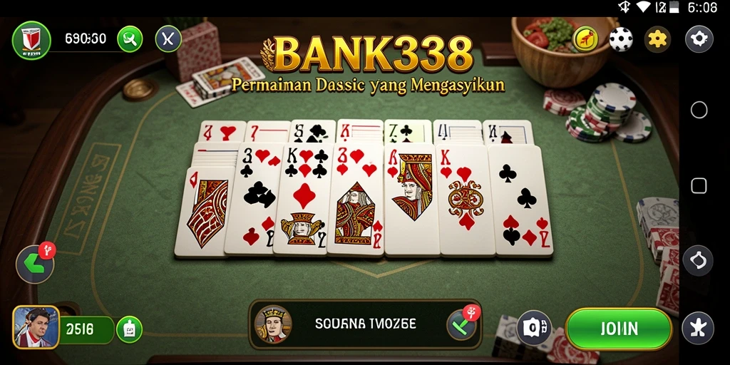 Tampilan gameplay yang seru dalam BANK338 dengan kartu domino.