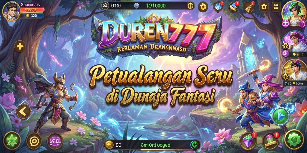 Screenshot gameplay DUREN777 menampilkan petualangan menarik di dunia fantasi.