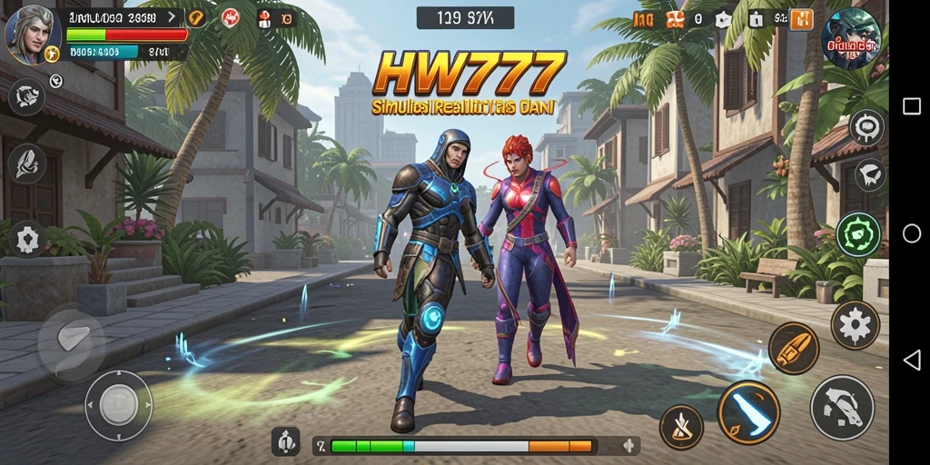Tampilan gameplay realistis dari HW777 yang memukau dan dinamis.