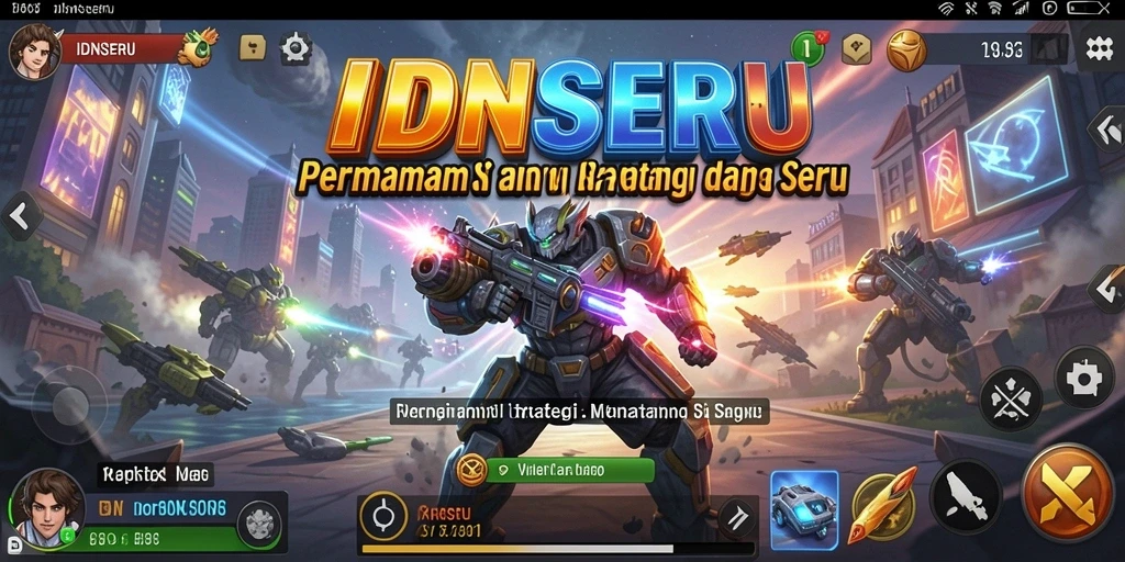 Tampilan gameplay <strong>IDNSERU</strong> yang penuh strategi dan eksplorasi.