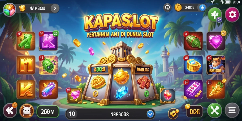 Tampilan gameplay KAPALSLOT yang mendebarkan dalam pertempuran Tower Defense.