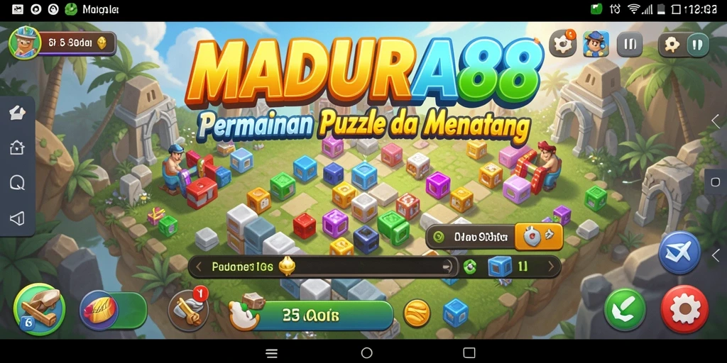 Tampilan gameplay MADURA88 yang menarik dan penuh tantangan puzzle.