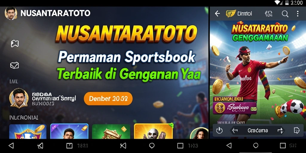 Tampilan gameplay yang mengesankan dari NUSANTARATOTO saat bermain Sportsbook.