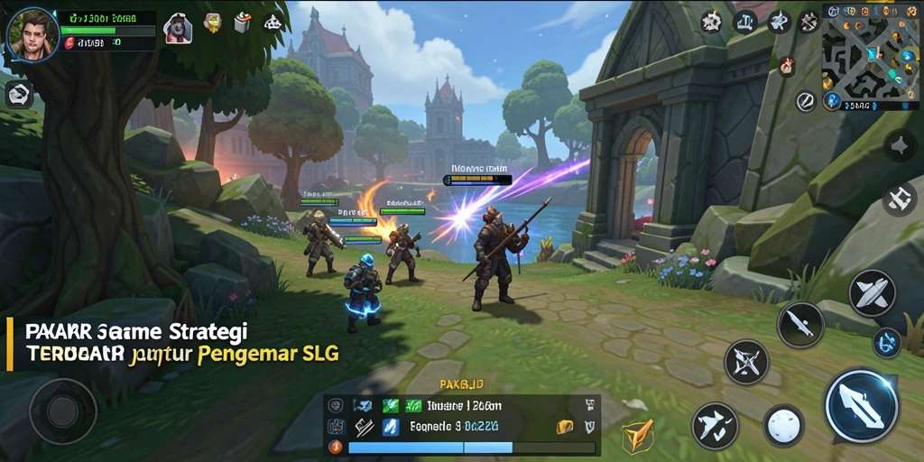 Screenshot gameplay PAKARJP yang menunjukkan pertempuran strategis yang seru.