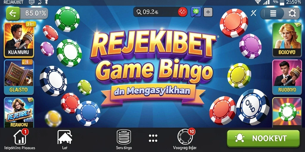 Tampilan gameplay seru dari Bingo di REJEKIBET.