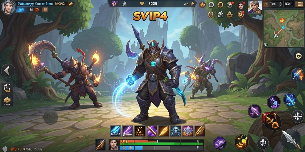 Tangkapan layar menampilkan aksi seru dalam gameplay SVIP4.